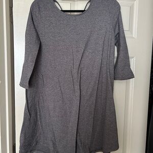 Boutique 3/4 Sleeve Strappy Back Dress Size M